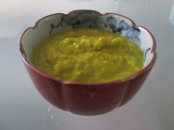 Crema di piselli e zafferano
